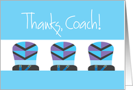 Thanks Snowboard Coach with Trio of Decorated Snowboards card