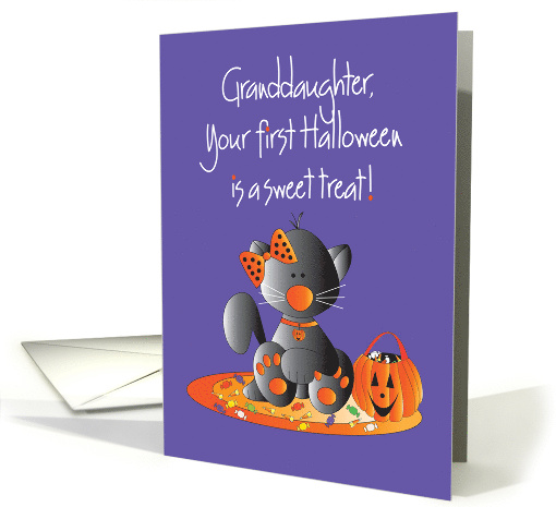 First Halloween for Granddaughter Black Kitty with Sweet... (1260874)