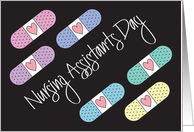 Hand Lettered Nursing Assistants Day 2025 with Rainbow Bandages card