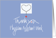 Physician Assistant Week 2024 with Stethoscope and Heart on Pocket card