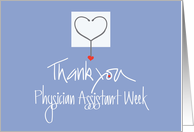 Physician Assistant Week 2025 with Stethoscope and Heart on Pocket card