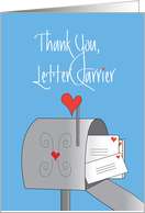 Thank a Mail Carrier Day, Mailbox with Stamped Letters card