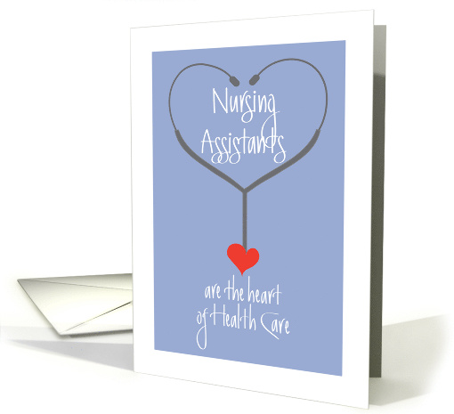 Hand Lettered Nursing Assistants Day 2025 Heart of Healthcare card