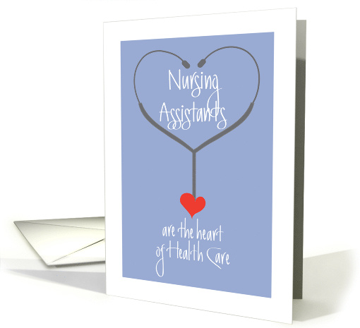 Hand Lettered Nursing Assistants Day 2024 Heart of Healthcare card