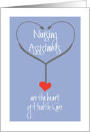 Hand Lettered Nursing Assistants Day 2024 Heart of Healthcare card