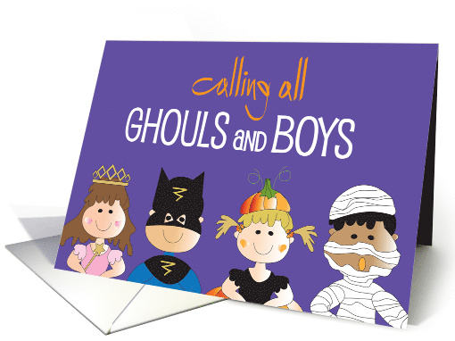 Invitation to Halloween Costume Party for Kids with... (1283378)