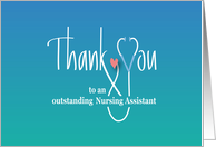 Hand Lettered Nursing Assistants Day 2025 Thank You Stethoscope card
