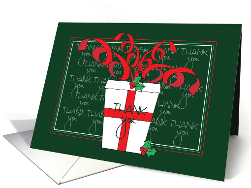 Thank you for the Christmas Gift, White Gift with Red... (1285872)