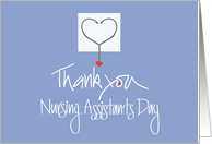 Hand Lettered Nursing Assistants Day 2025 Stethoscope and Heart card