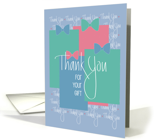 Hand Lettered Thank You for Your Gift, Four Gifts Topped... (1289234)
