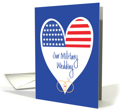 Military Wedding Invitation Patriotic Stars and Stripes... (1290674)