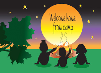 Welcome Home from Camp with Fireside Campers at Sunset Campfire