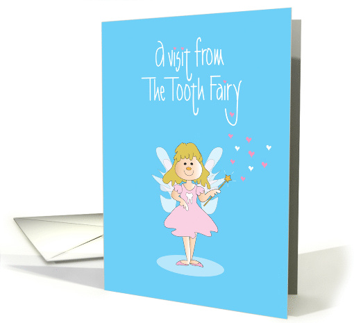 Tooth Fairy, with Fairy Wings and Wand with Hearts card (1302036)