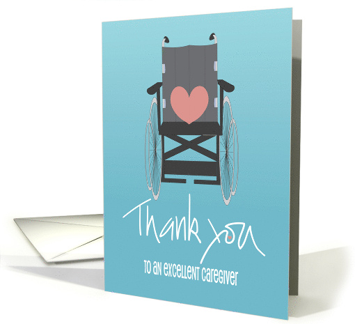Hand Lettered Thank you for Caregiver with Gray... (1303418)