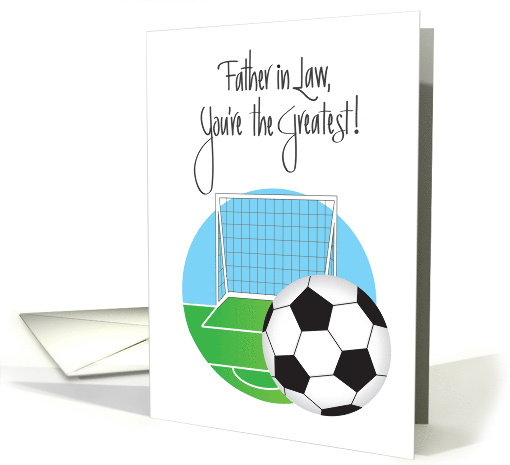 Father in Law Day, from Daughter in Law, with Soccer Ball card