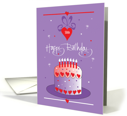 Birthday on Valentine's with Heart-filled Birthday Cake... (1325874)