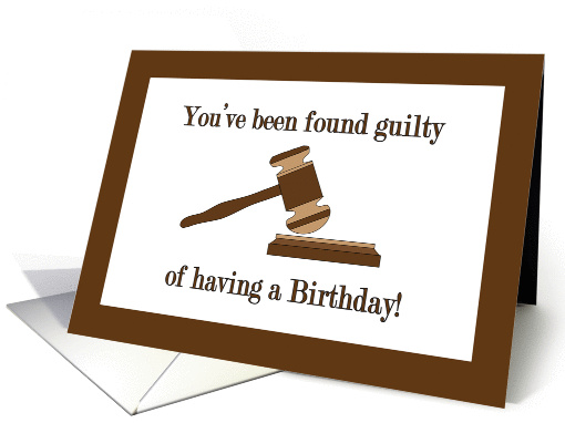Birthday for Attorney, Gavel and Sound Block card (1333042)