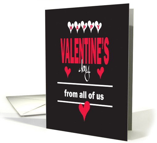 Valentine's Day from All of Us with Stacked Words and... (1352226)