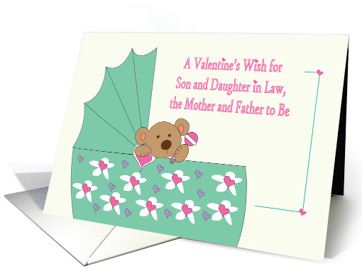 Valentine for Son & Daughter in Law, Expecting Parents card (1358724)
