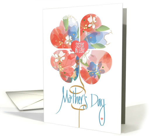 Hand Lettered Mother's Day for Sister in Law with Floral... (1365478)