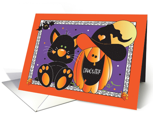 Halloween for Daughter Black Cat and Jack O Lantern with... (1368128)