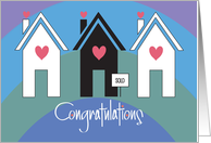 Hand Lettered Congratulations on Selling Your Home with Rainbow card