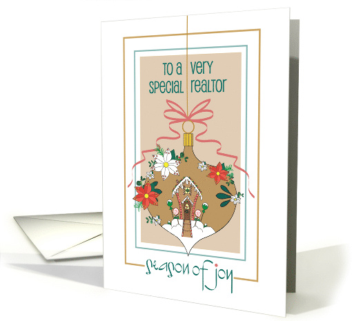 Christmas to Realtor Golden Ornament Filled with... (1368834)
