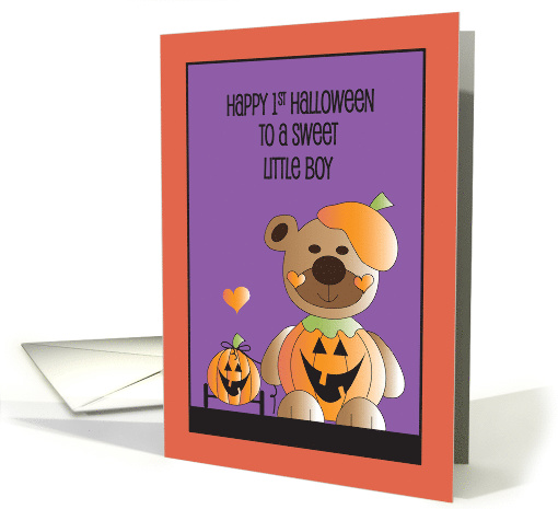 1st Halloween for Little Boy, Jack O' Lantern Bear &... (1370190)