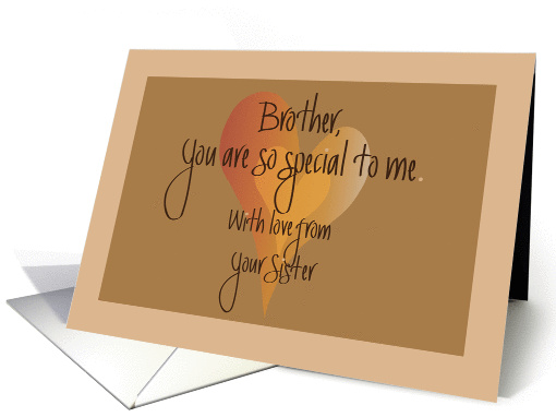 Brother's Day for Big Brother, You are so Special to Me card (1373708)