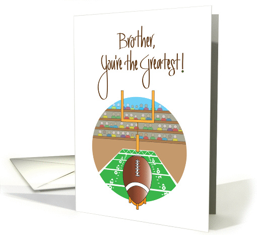 Brother's Day for Little Brother, Football Ready for Kick Off card