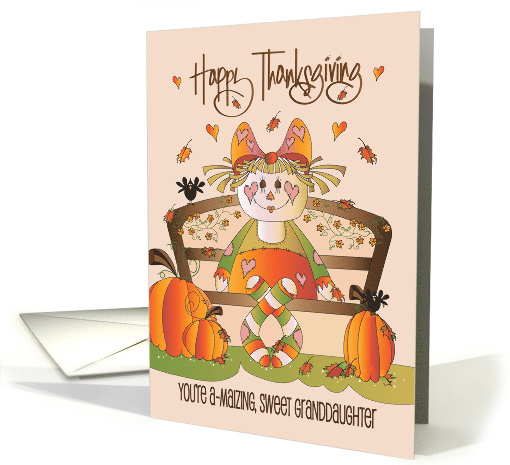 Hand Lettered Thanksgiving for Granddaughter Scarecrow... (1374832)