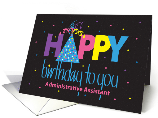 Hand Lettered Birthday Administrative Assistant Letters... (1379146)