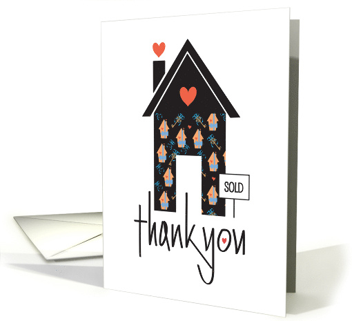Hand Lettered Thank you to my Realtor Decorated Home with... (1379276)