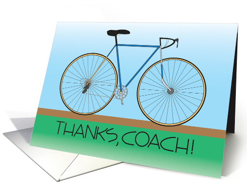 Thank you to Bicycle Coach for Training Assistance card (1379800)