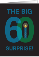 Invitation to 60 Year Surprise Birthday Party, The Big 60 card