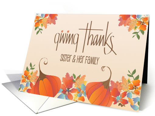 Thanksgiving for Sister & Her Family, Fall Flowers,... (1394128)