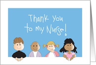 Thank you Pediatric Hematology Oncology Nurse from Children card