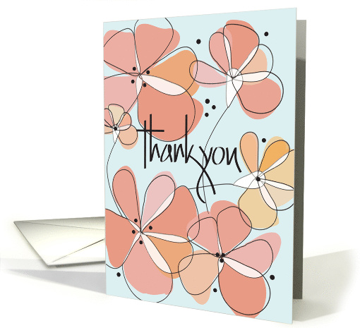Hand Lettered Thank You for Being in Wedding Orange... (1397790)