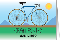 Gran Fondo Biking Event with Custom Location, Good Luck card