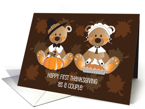 First Thanksgiving as a Couple with Pilgrim Bears, Pie... (1403114)