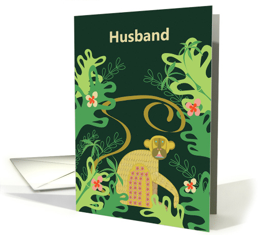 Chinese New Year 2028, Year of the Monkey for Husband card (1406822)