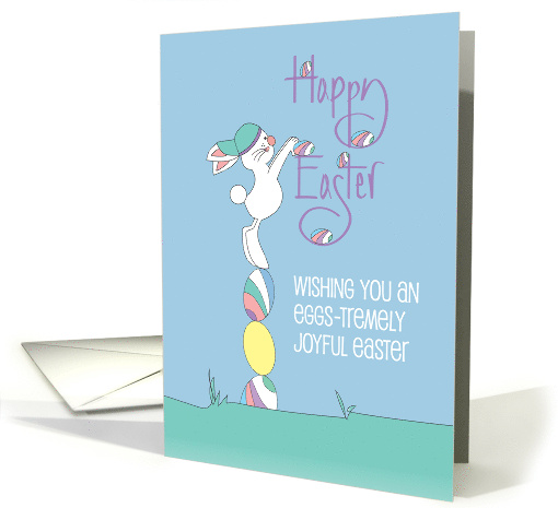 Hand Lettered Eggs-tremely Joyful Easter Wishes Bunny... (1407536)