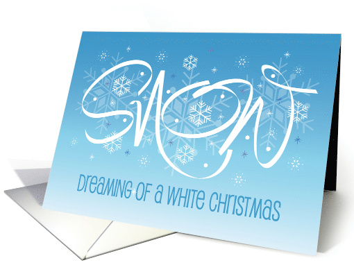 Hand Lettered Christmas Snow Dreaming of a White... (1408938)