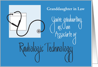 Congratulations Associate Radiologic Technology Custom Relationship card