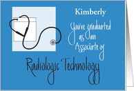 Congratulations Associate Radiologic Technology with Custom Name card