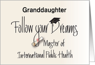 Graduation Master International Public Health, Custom Relationship card