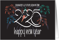 Hand Lettered New Year’s 2025 for Daughter and Future Son in Law card