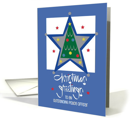 Christmas for Outstanding Police Officer Blue Star and... (1412508)