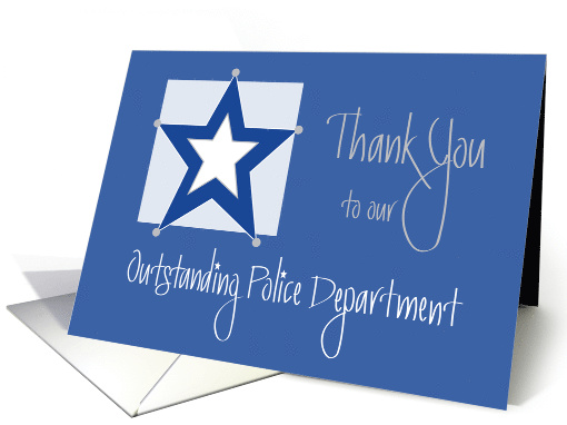 Thank you to Police Department for Serving & Protecting card (1412934)