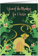 Chinese New Year of Monkey, For Doctor with Jungle Monkey card